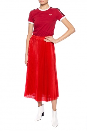 Pleated skirt with perforations, zdjęcie 2 Pleated skirt with perforations od Valentino Red